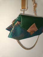 Sac à main style Messager Vert
