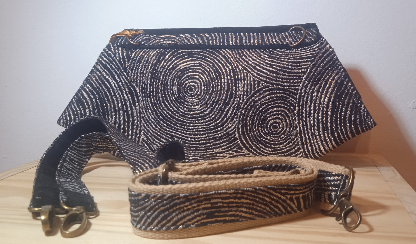 Sac à main style Messager Black