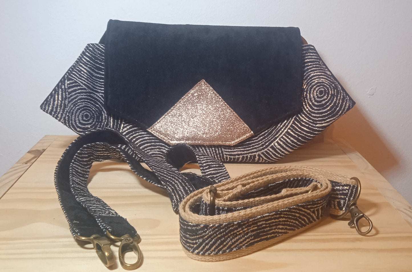 Sac à main style Messager Black