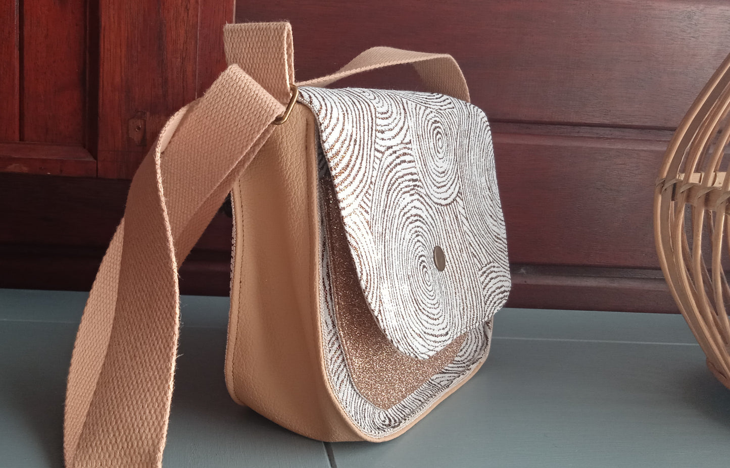 Sac Besace écru