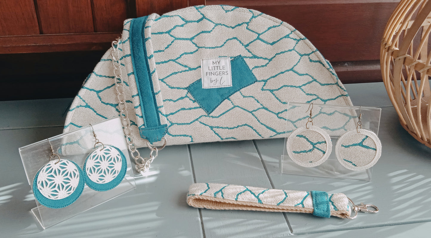Pochette demi-cercle Océan