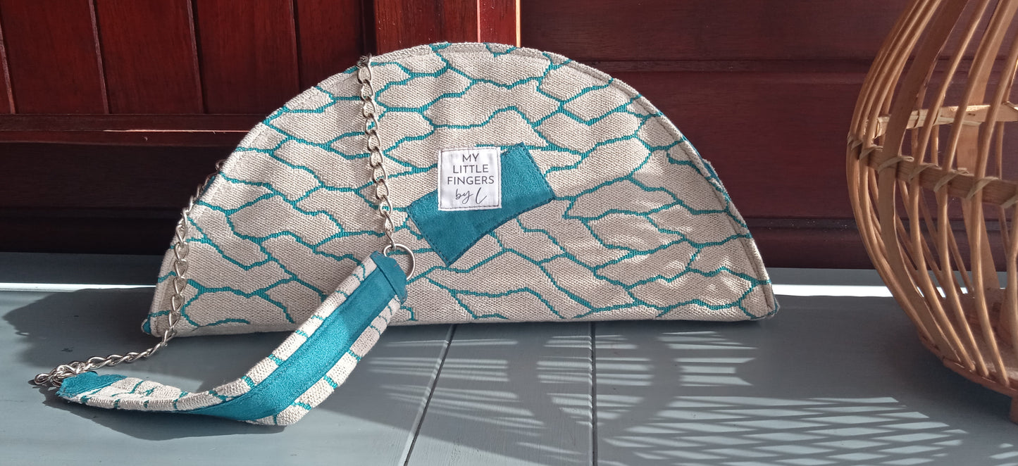 Pochette demi-cercle Océan
