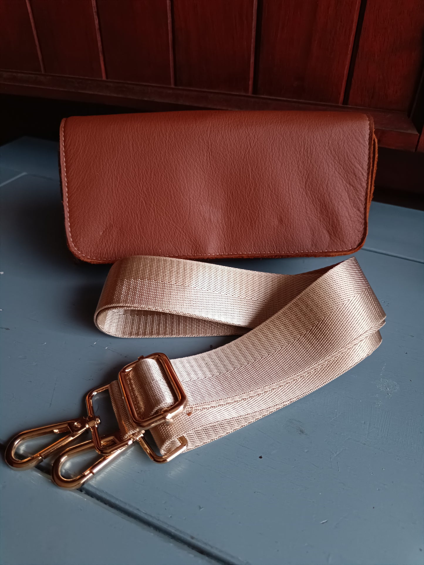 Portefeuille Compagnon cuir Camel