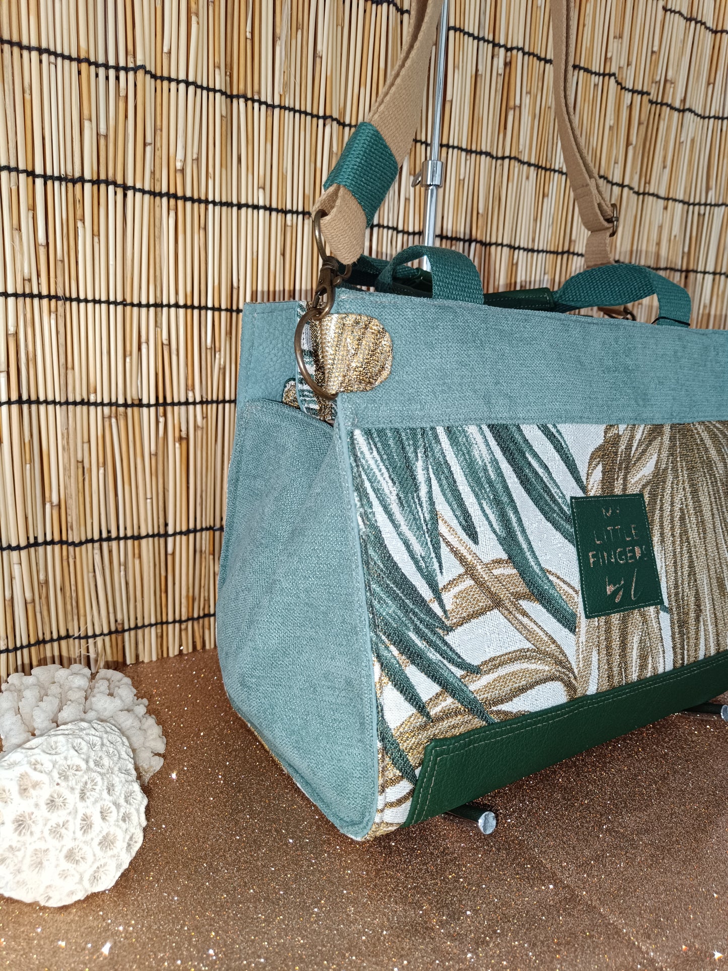 Sac Working Girl vert d'eau