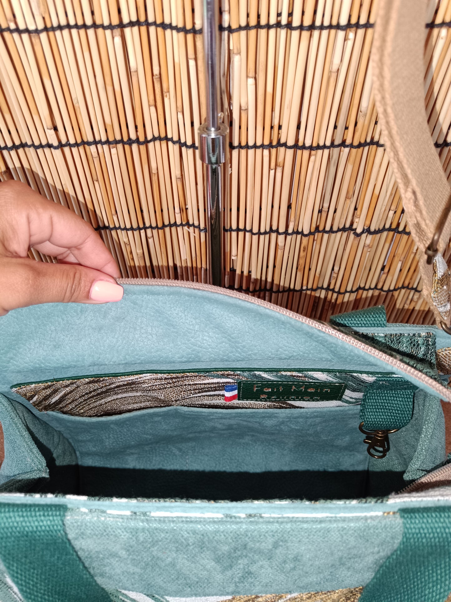 Sac Working Girl vert d'eau