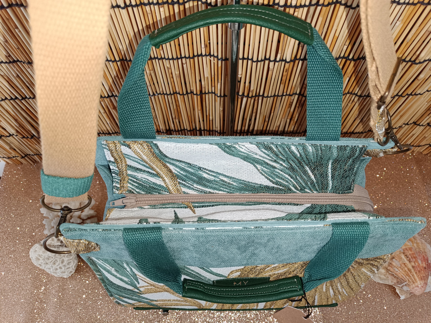 Sac Working Girl vert d'eau