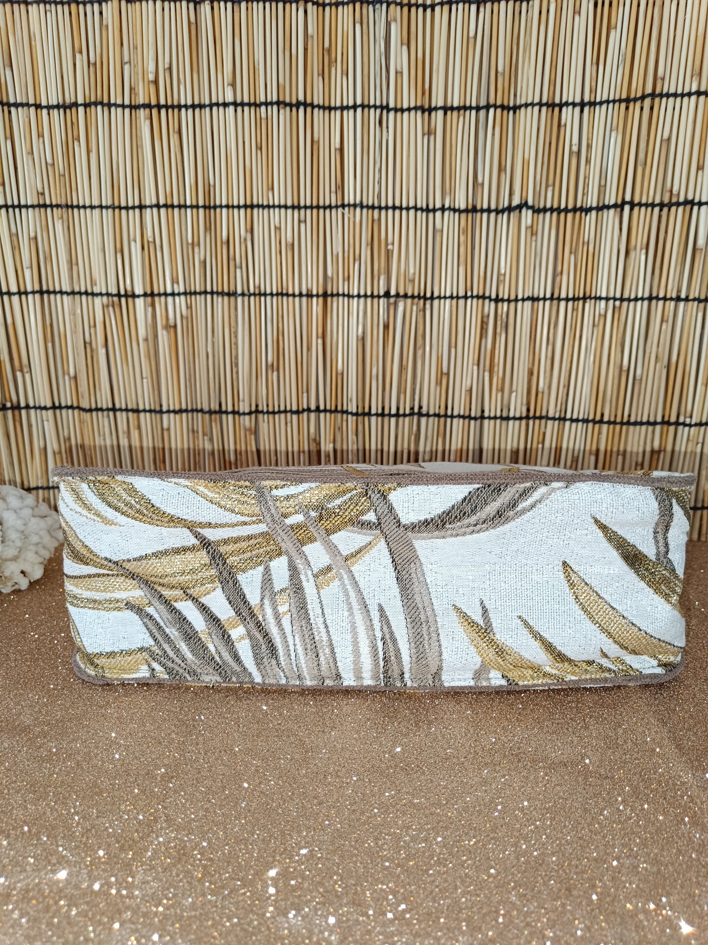Sac à main "Chic & Class" écru doré