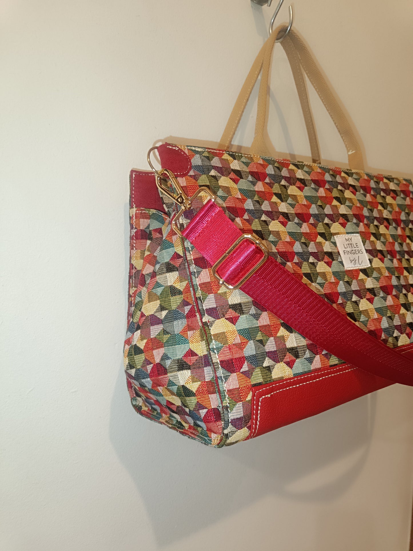 Sac Business Woman multicolore rouge