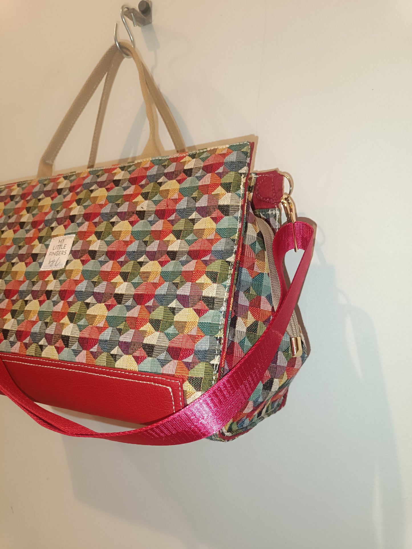 Sac Business Woman multicolore rouge