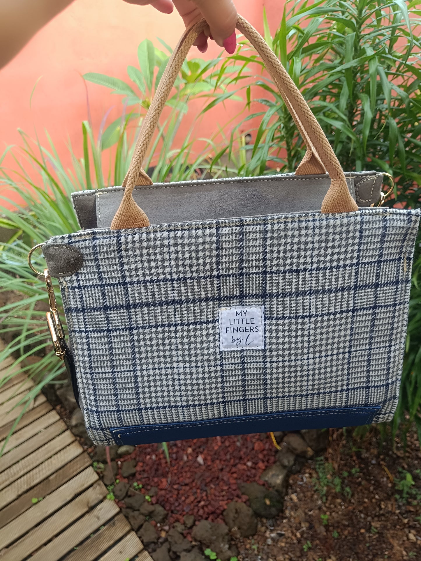 Sac Working Girl Hiver bleu/gris