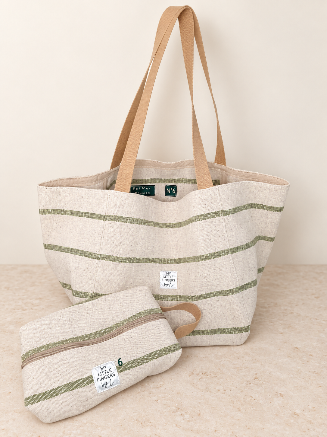 Sac de plage + trousse