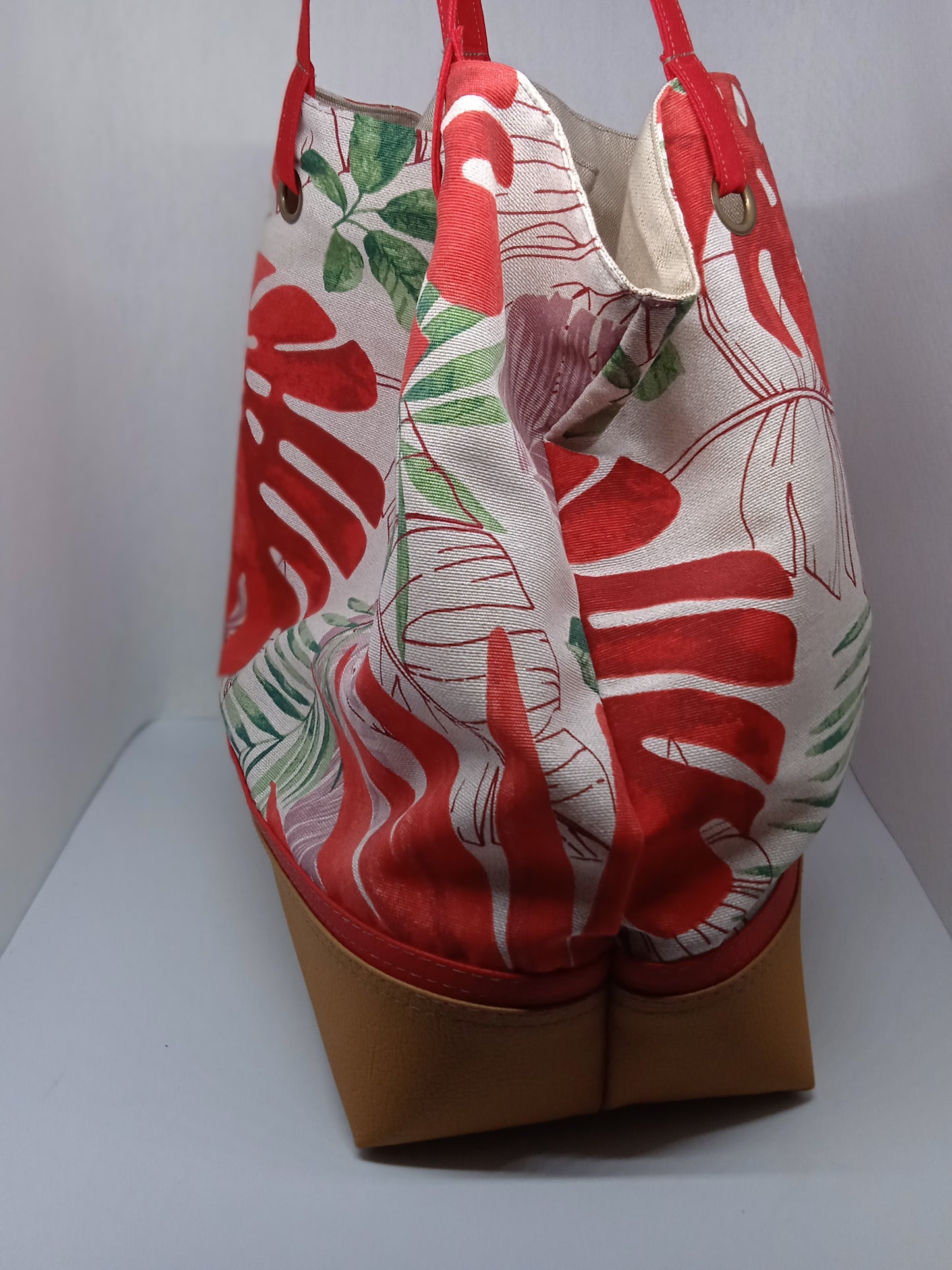 Sac cabas "fourre tout" rouge