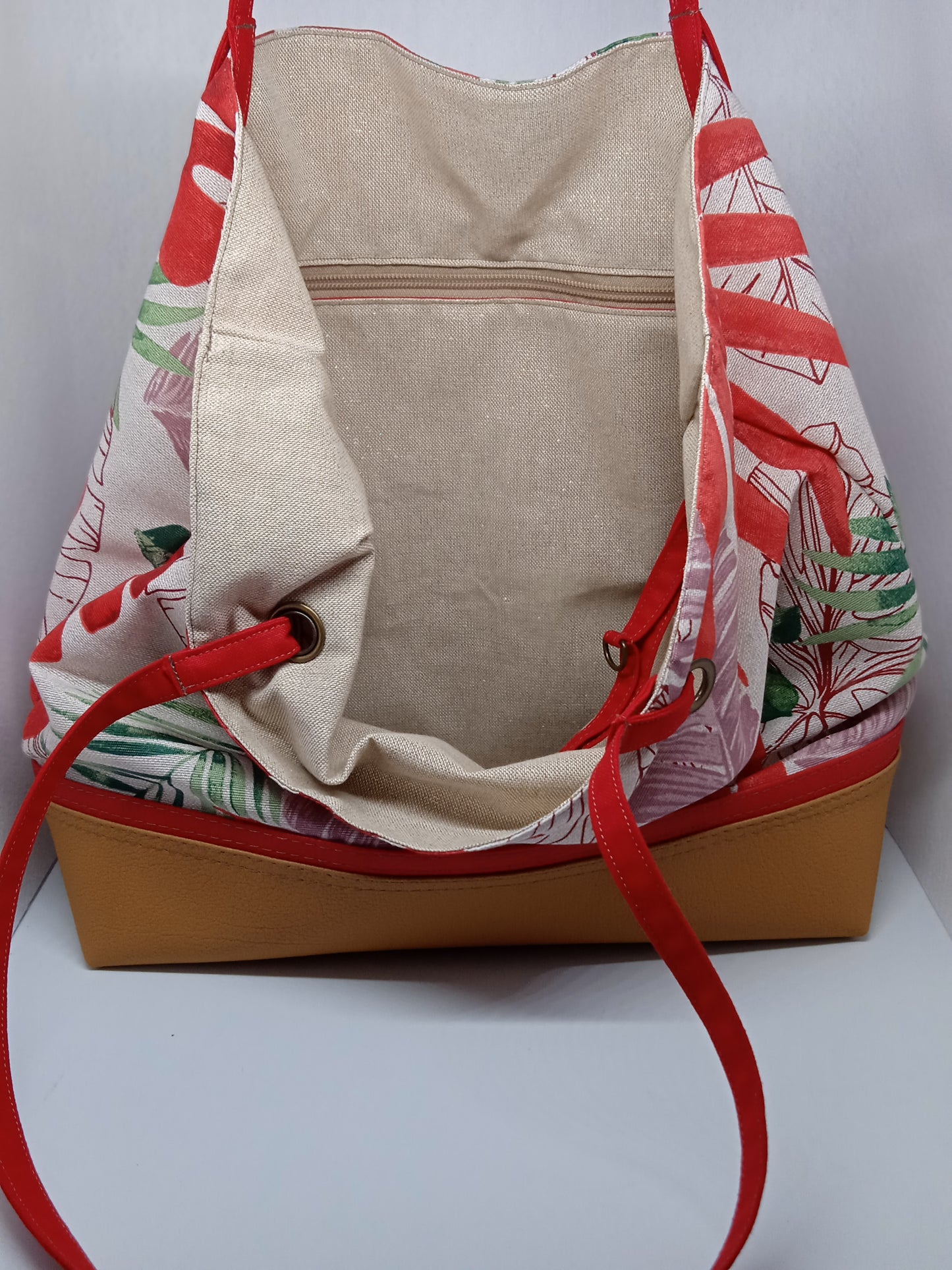 Sac cabas "fourre tout" rouge