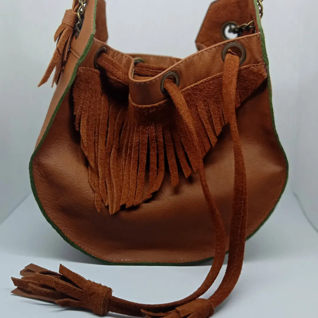 Sac à main "2020" tout en cuir Camel