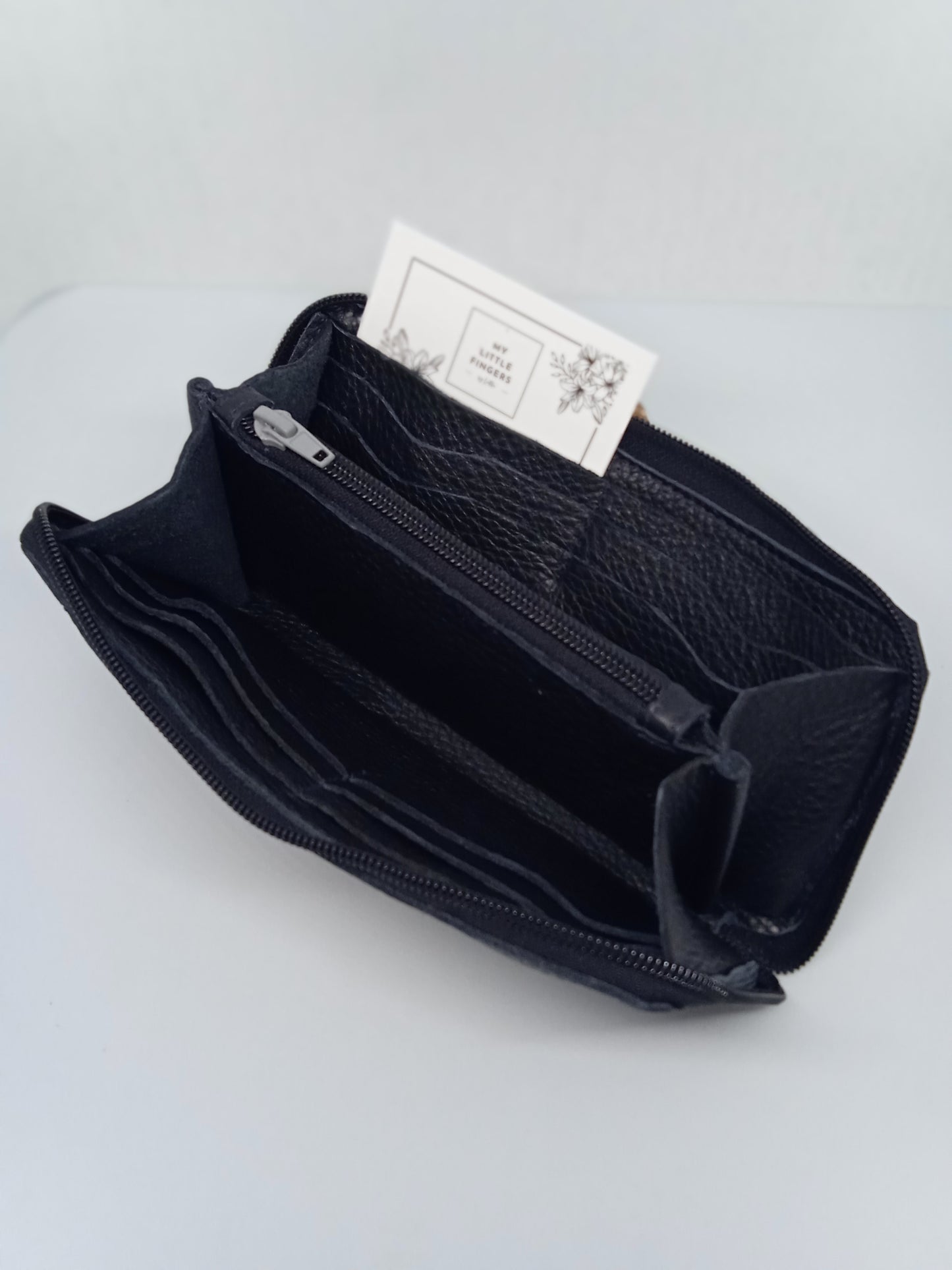 Portefeuille Cuir noir Mixte