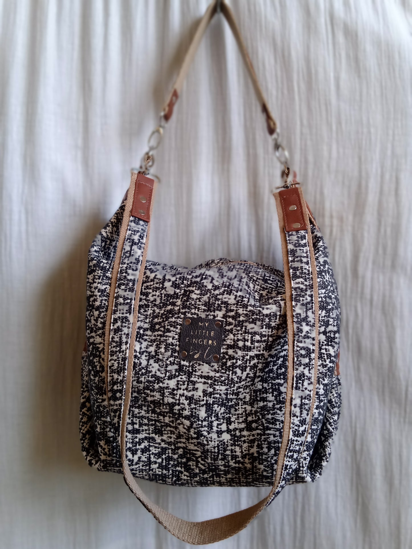 Sac Fourre-tout Noir et Blanc