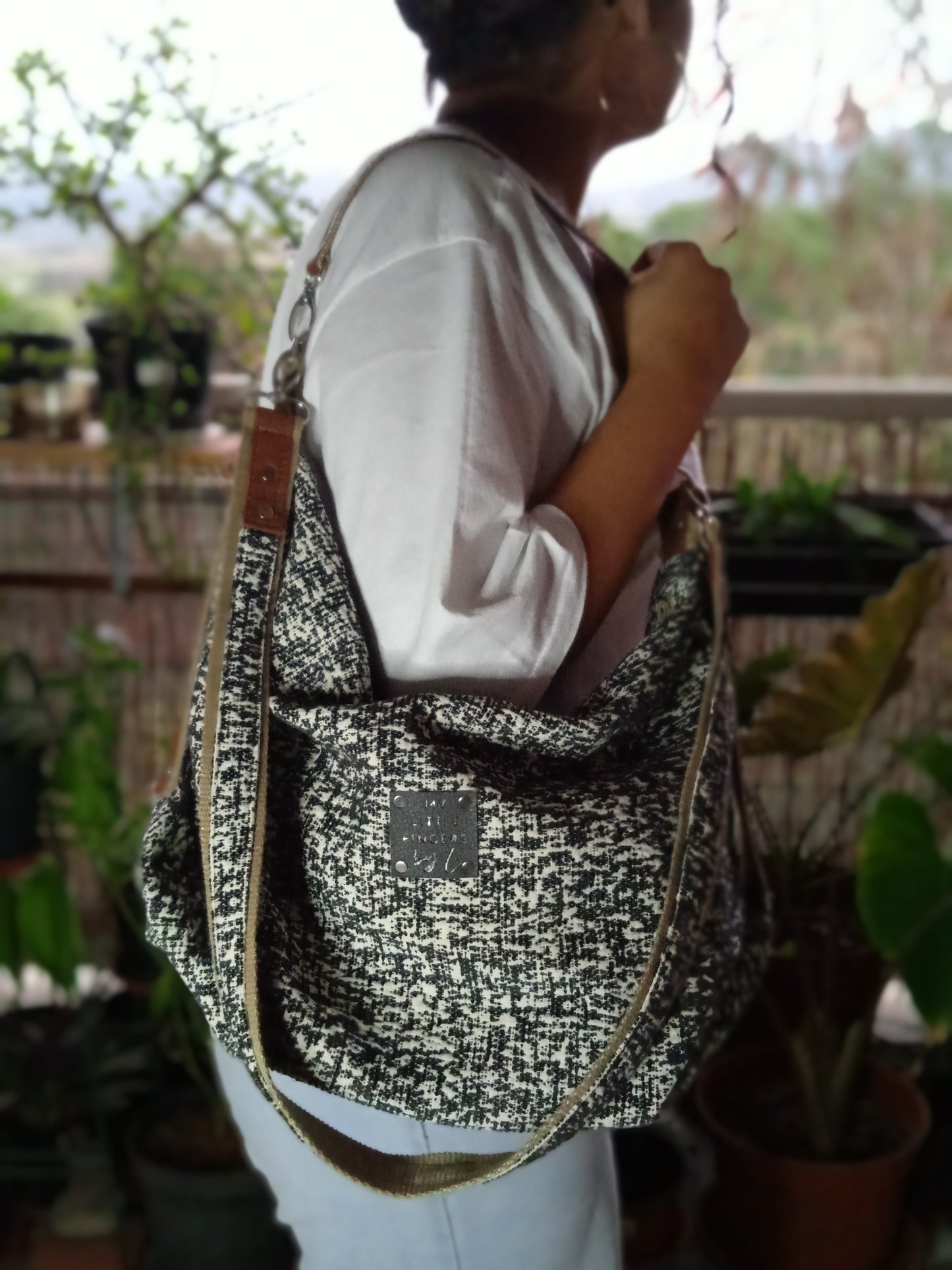 Sac Fourre-tout Noir et Blanc