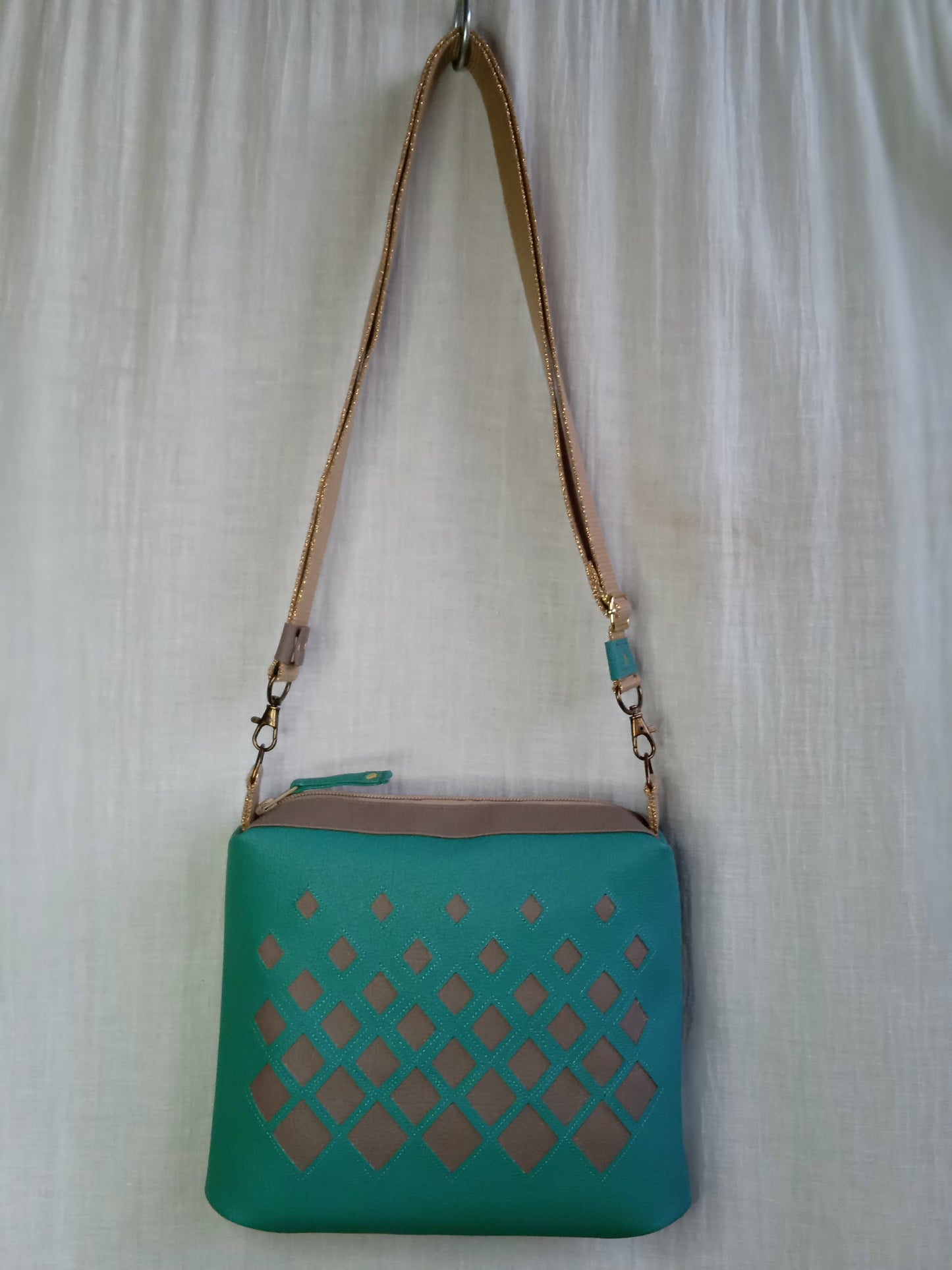 Sac Ajouré Turquoise