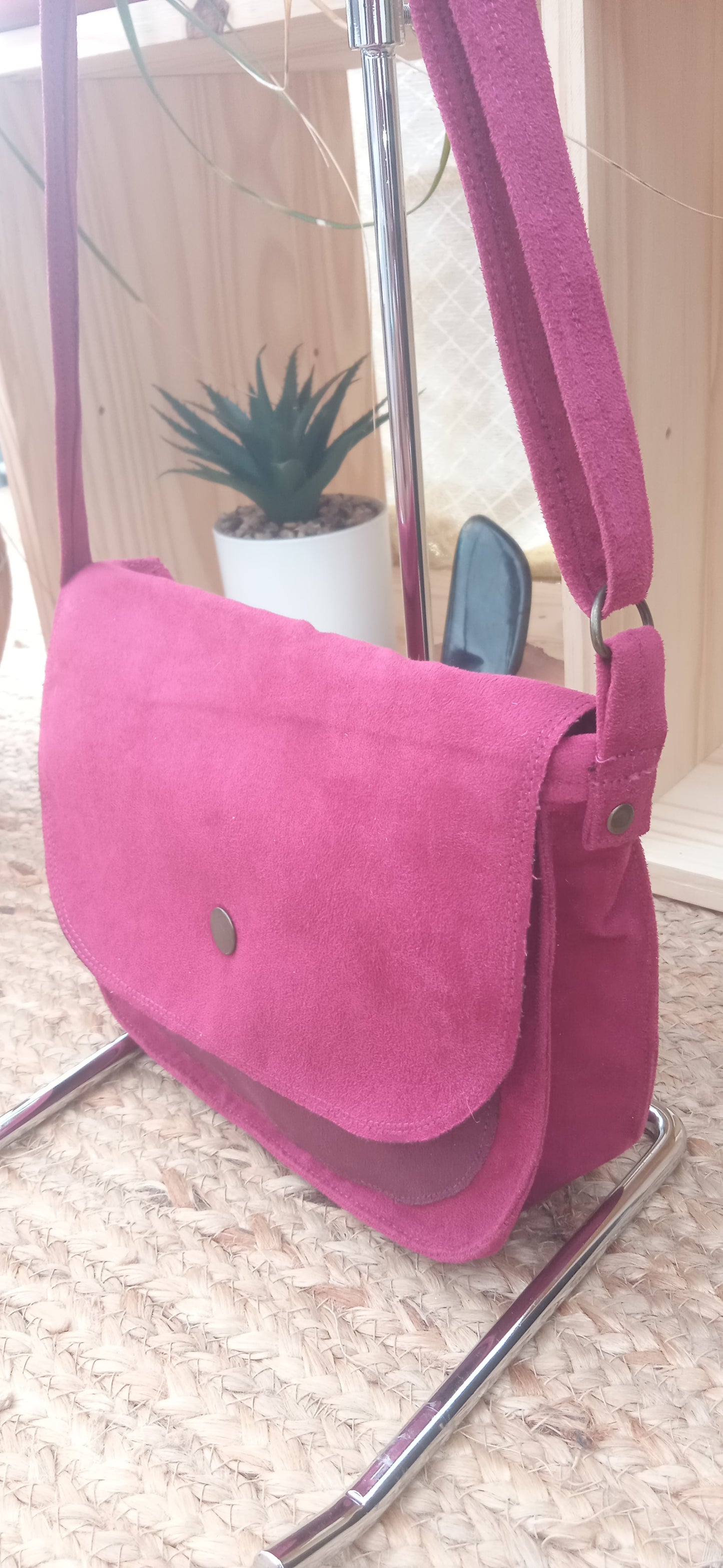Sac Besace Fuchsia