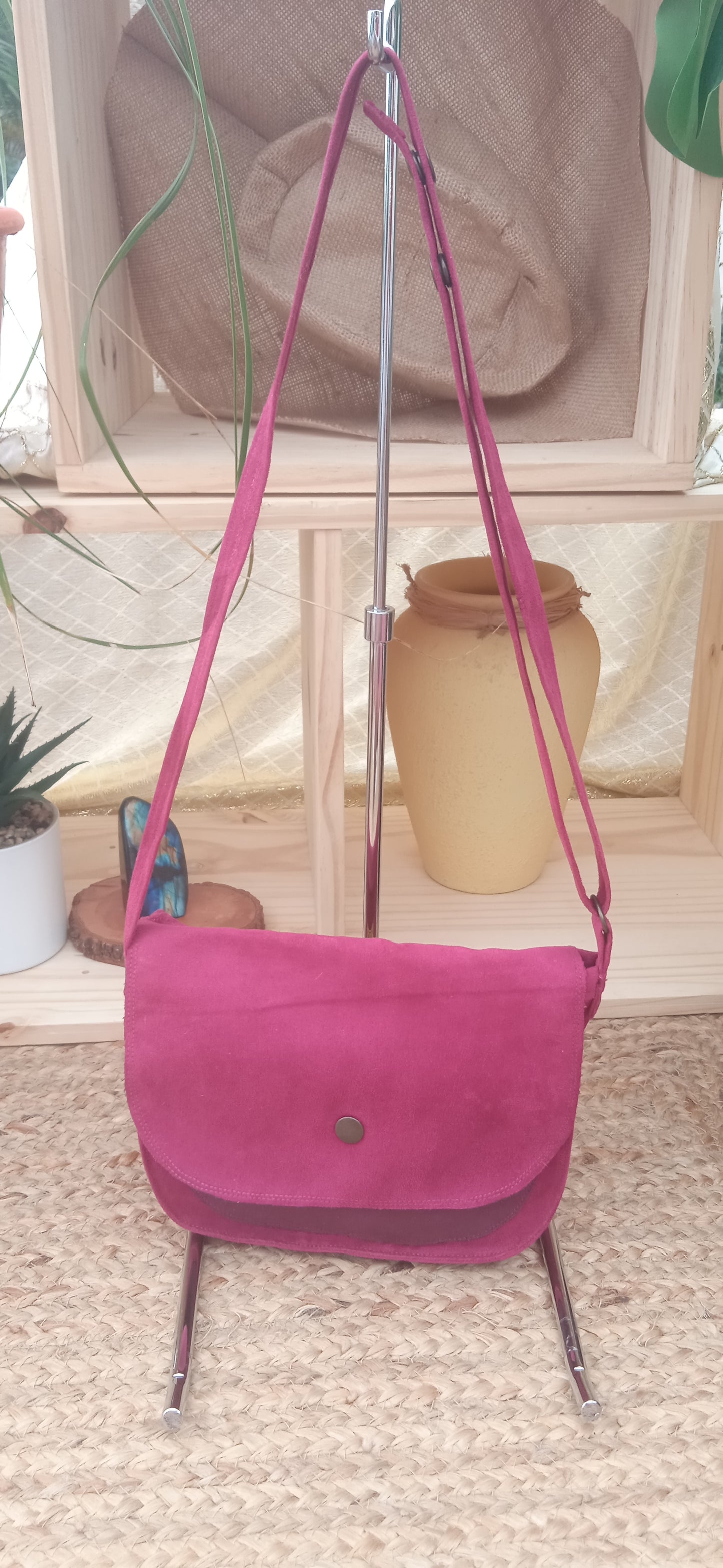 Sac Besace Fuchsia