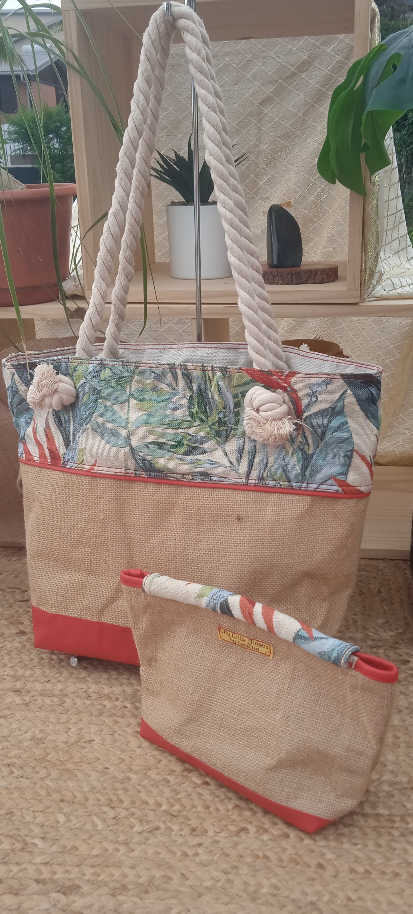 Sac Cabas Exotique + Pochette