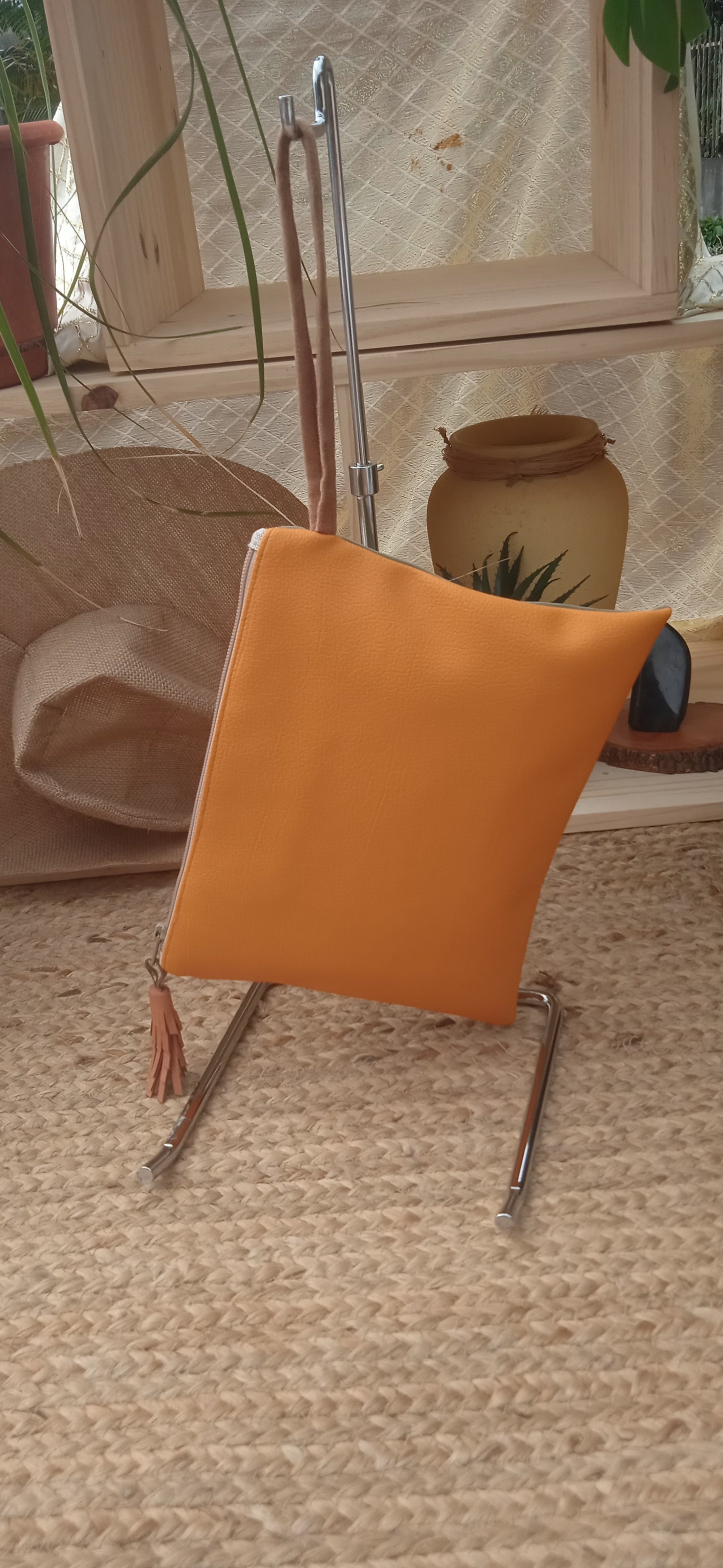 Pochette à main tricolore