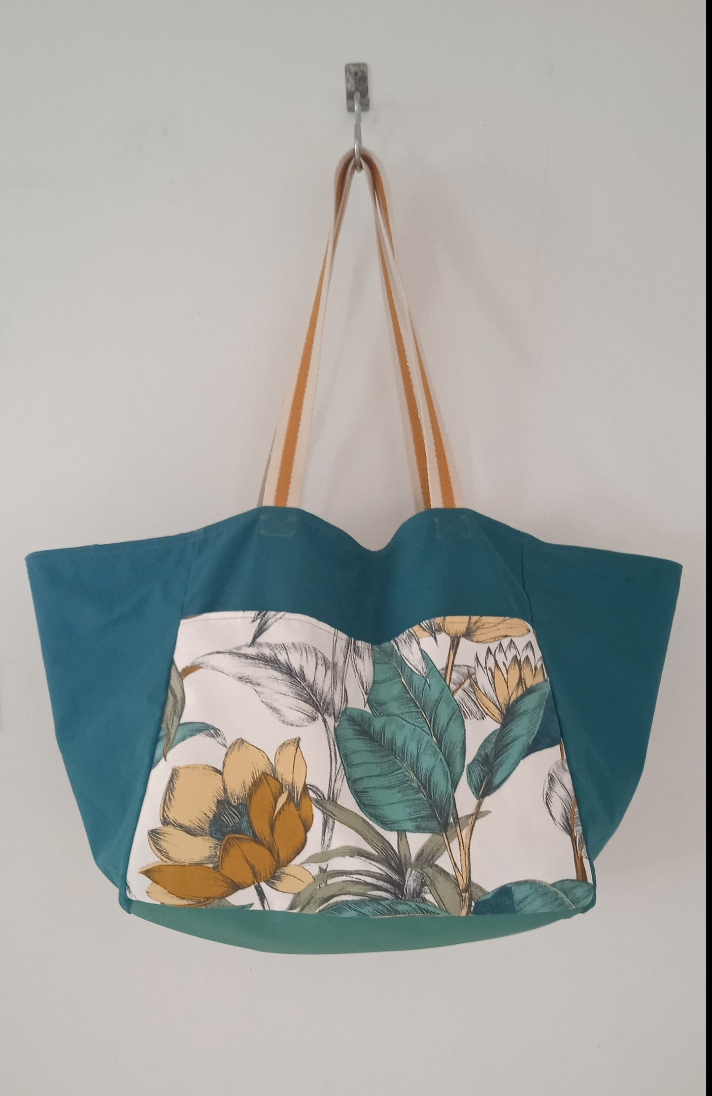 Sac de Plage Réversible Fleur