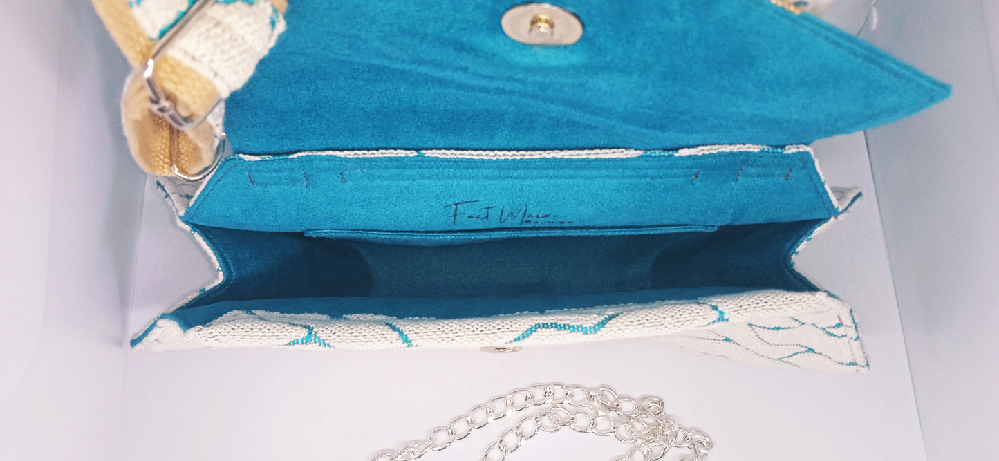 Sac à main style Messager bleu