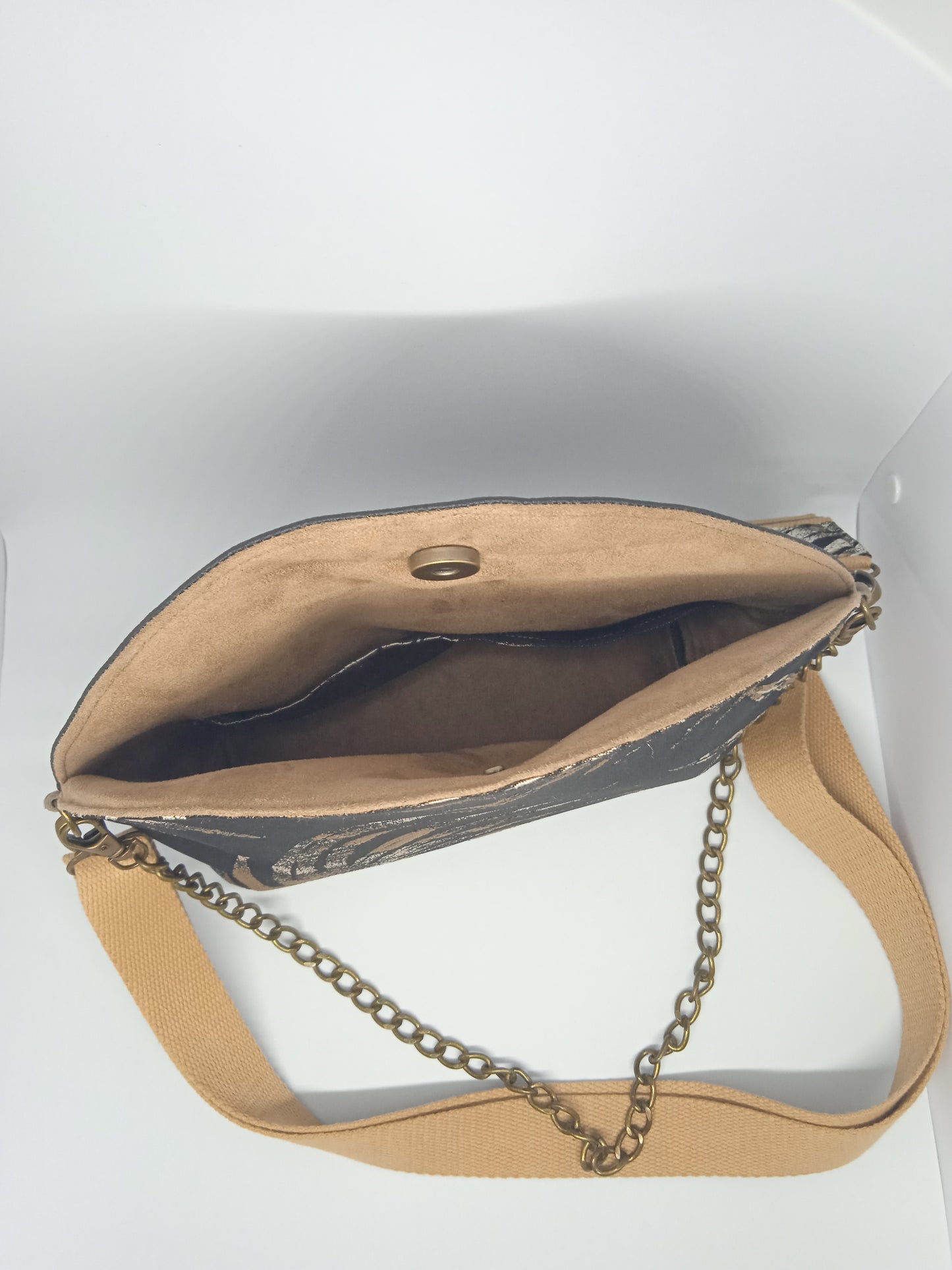 Sac arrondi Satiné noir