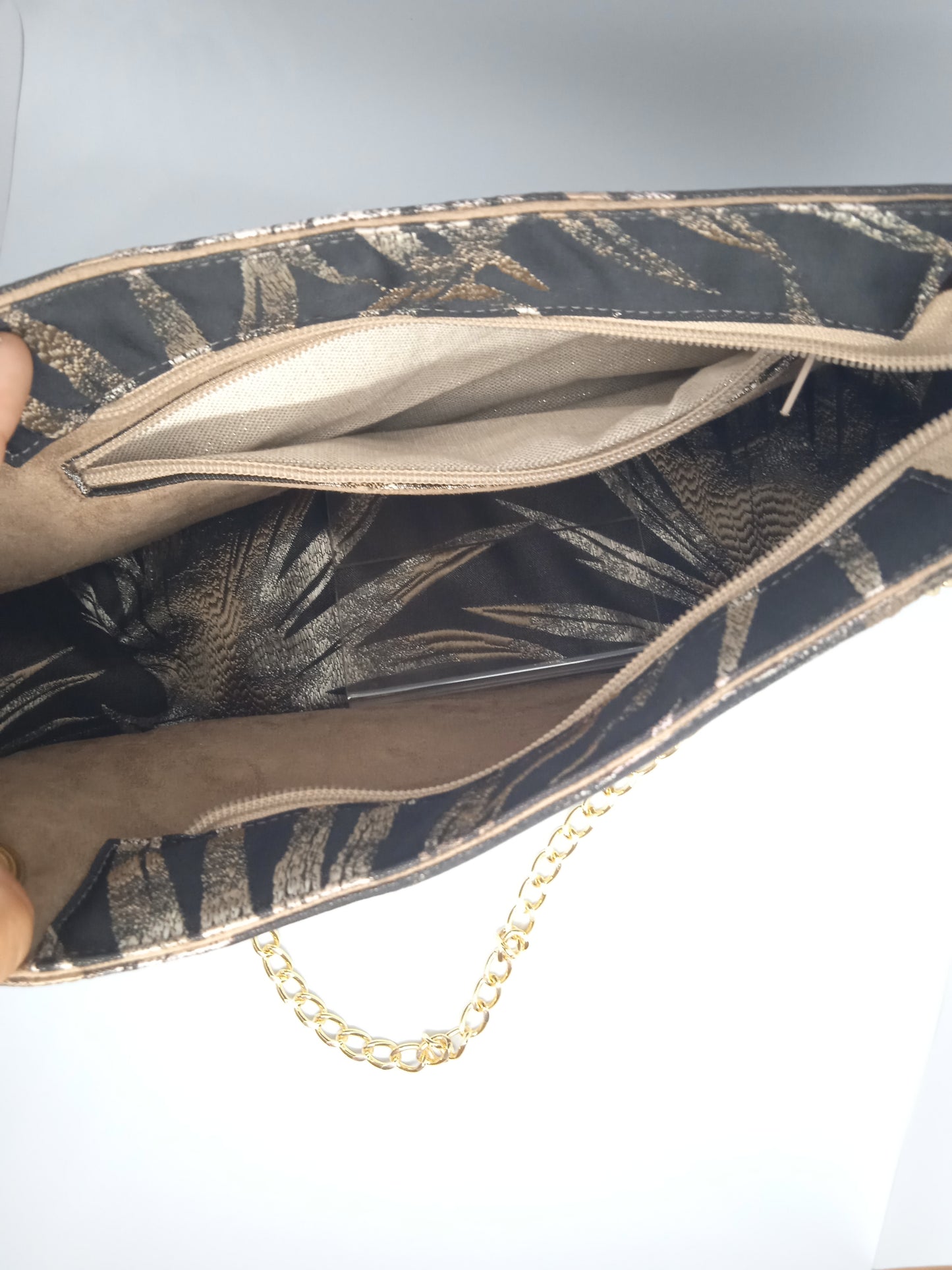 Sac à main "Chic & Class" Satiné Noir