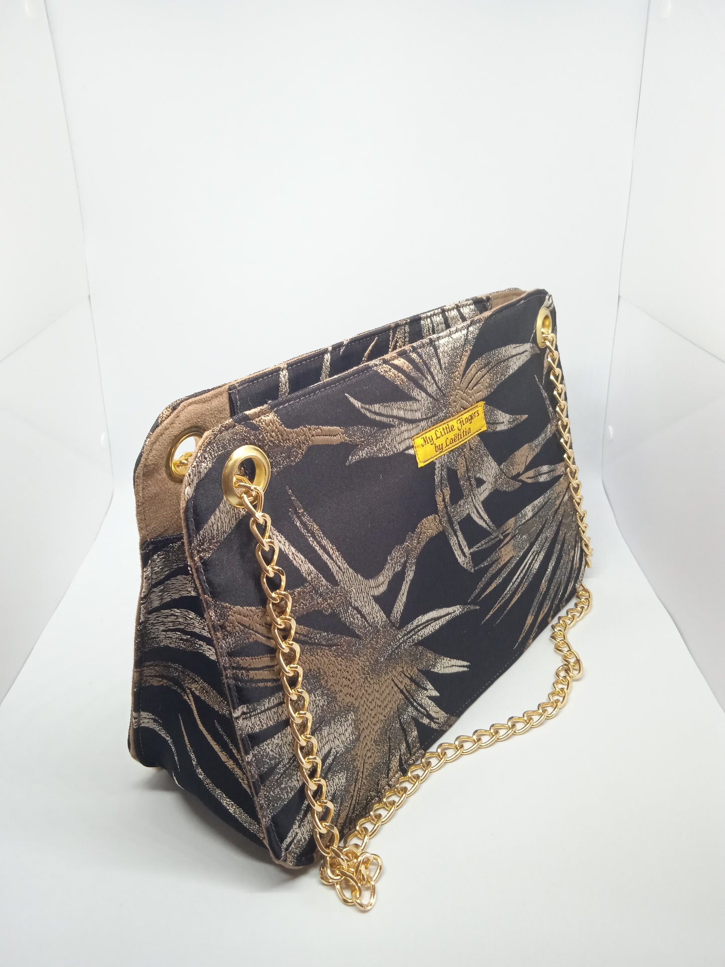 Sac à main "Chic & Class" Satiné Noir