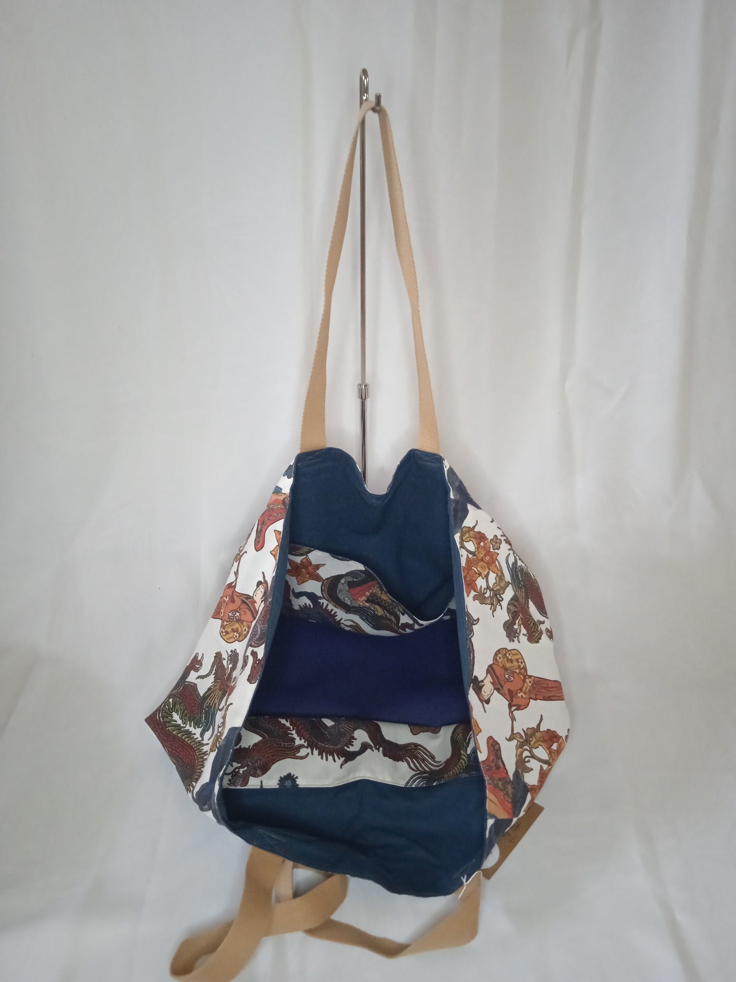 Sac de Plage Réversible Dragon bleu