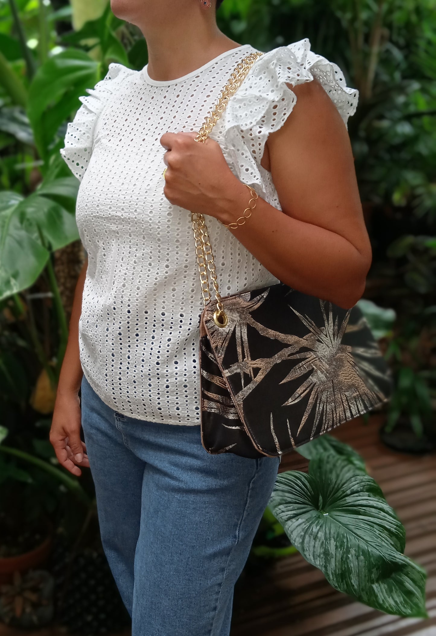 Sac à main "Chic & Class" Satiné Noir