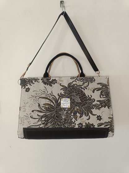 Sac Business Woman motifs chrysanthèmes