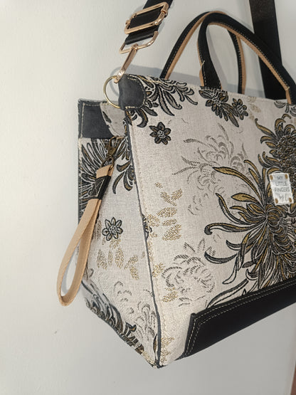 Sac Business Woman motifs chrysanthèmes