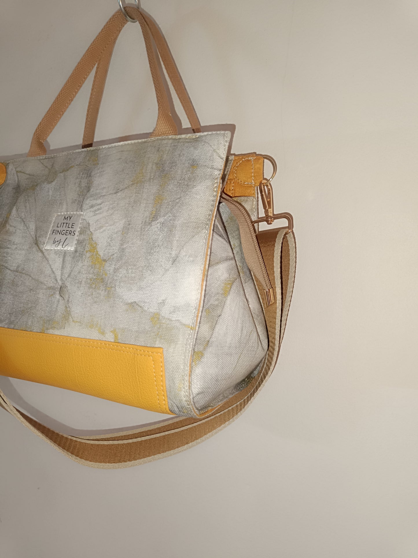 Sac Working Girl gris/jaune