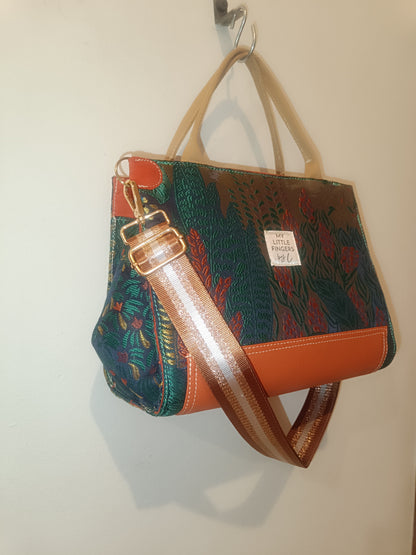 Sac Working Girl vert/terracotta