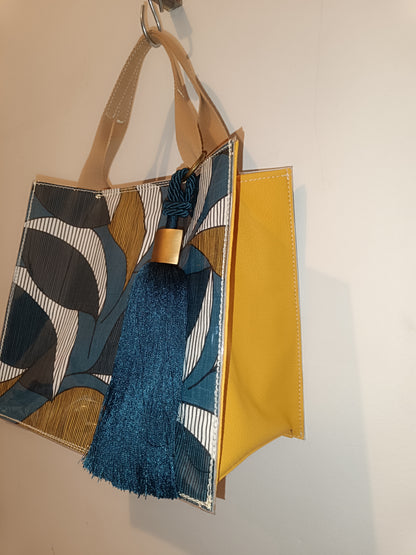 Sac Cabas Bleu Jaune