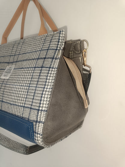 Sac Working Girl Hiver bleu/gris