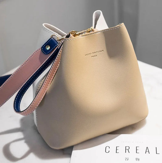 Petit Sac à Main Seau Beige