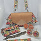 Sac à main style Messager Multicolore